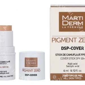 Martiderm Pigment Zero DSP-Cover SPF50+ 4ml  fles en verpakking