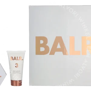 BALR. 3 FOR WOMEN Giftset 80ml Holidays 21-22 - Edp Spray 30 ml/Body Lotion 50ml fles en verpakking