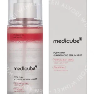 Medicube PDRN Pink Glutathione Serum Mist 100ml  fles en verpakking